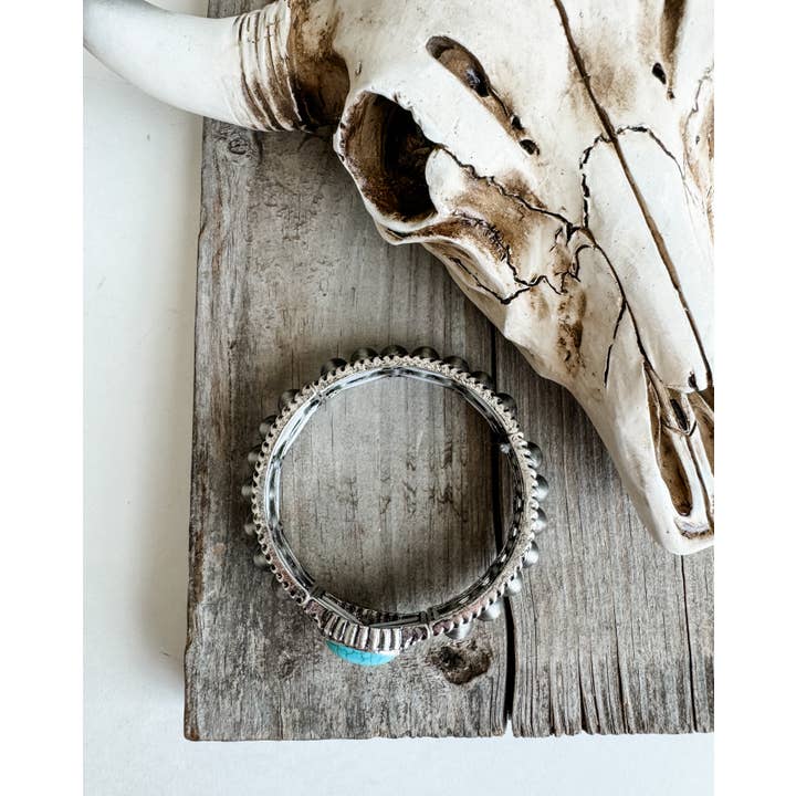 Boho Ranch Shop – wholesale Beaded bracelet – Navajo Style Pearl Stone Stretch Bracelet5