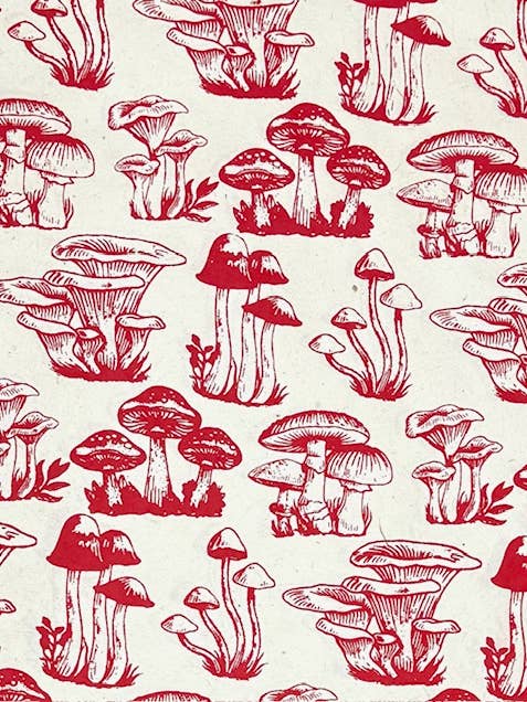 20x30 Mushroom paper, red/crm for wholesale by Giftsland