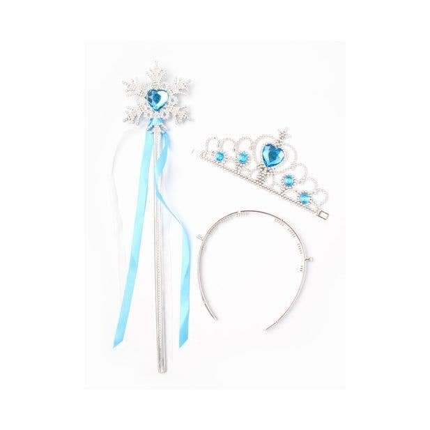 Ice Snowflake Princess Wand And Tiara Set for wholesale by Inca UK