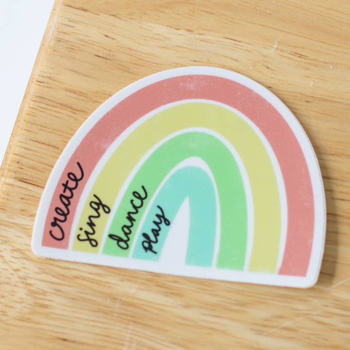 Rainbow Sticker for wholesale by Musically Minted