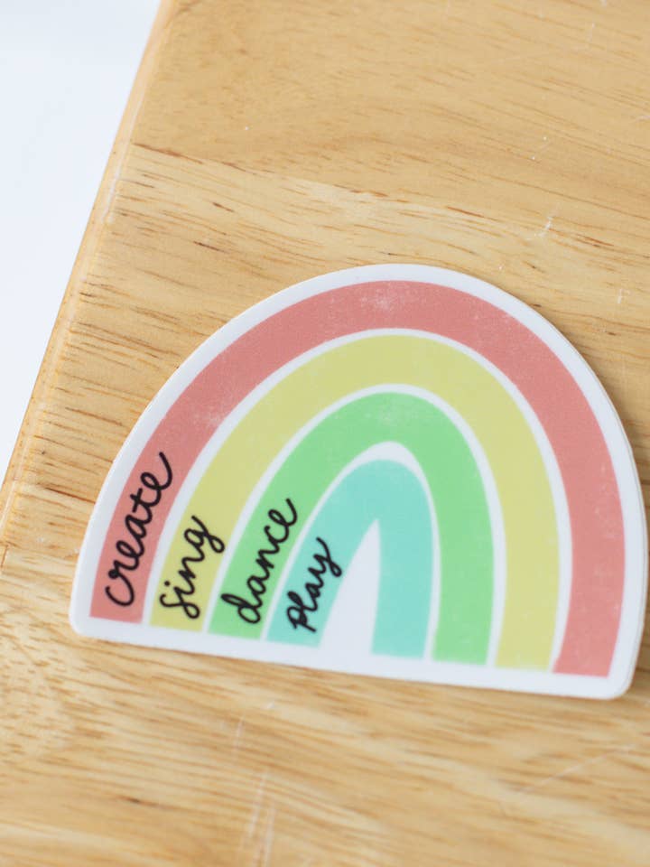Rainbow Sticker for wholesale by Musically Minted