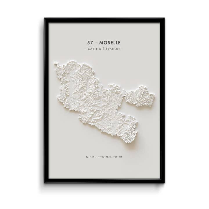 Mappa di elevazione Mosella per la vendita all'ingrosso da parte di Finke