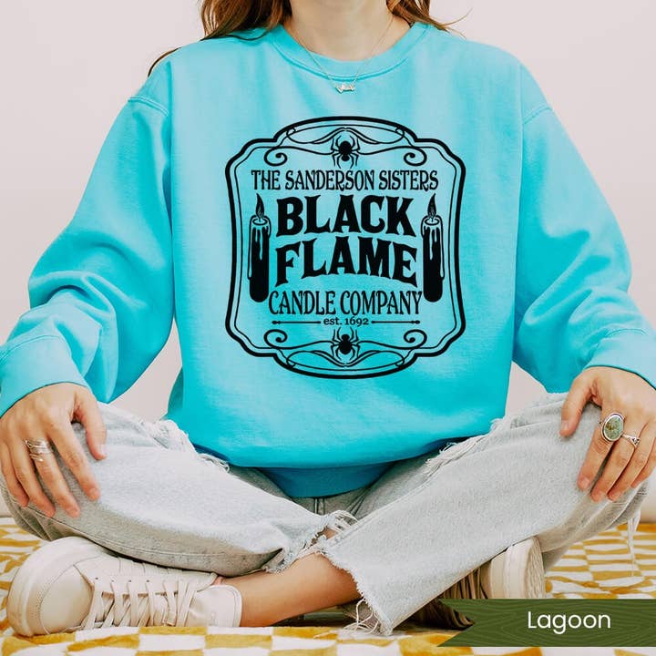 Vela de Chama Preta Co 2 por atacado de Wildflower Apparel Co.