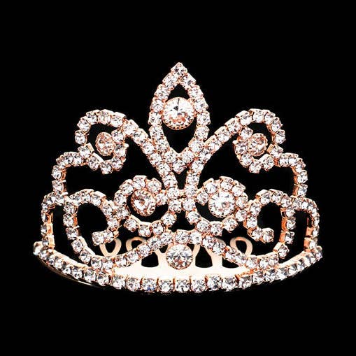 Princess Mini-Tiara mit Kristall-Strass für den Großhandel von Pearl and Rox