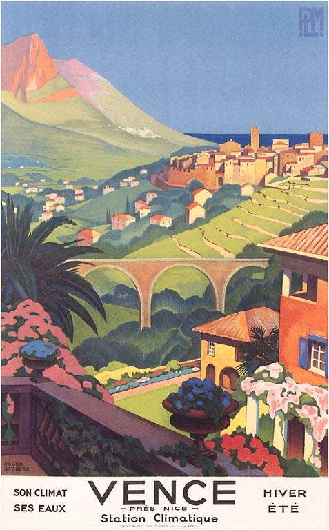 Found Image Press - Wholesale Stationery/Notecard Set - Greeting Card TR-409 Poster for Vence0