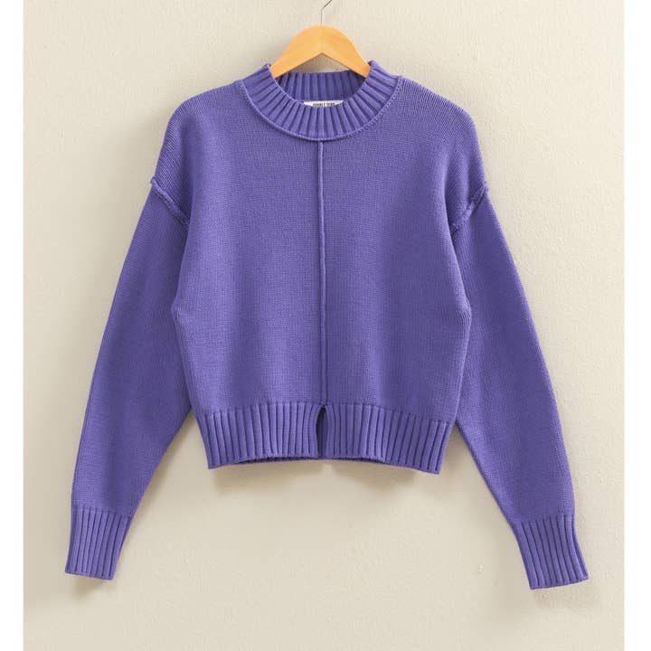 HYFVE – Großhandel Strickpullover – Damen – Pullover mit Stehkragen und Naht vorne14