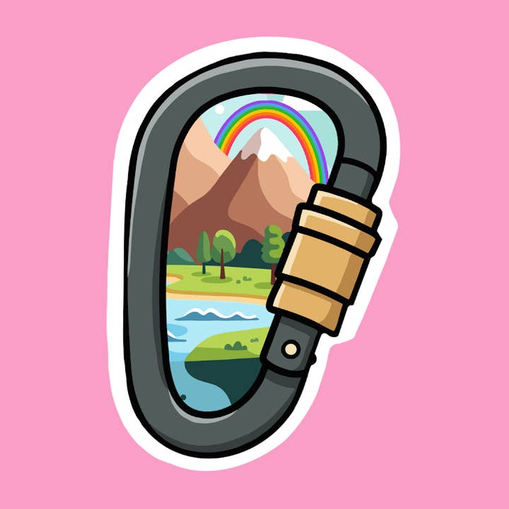 Nature Carabiner sticker for wholesale by Charlie's