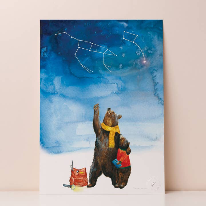 Ursa Major + Ursa Minor Print for wholesale by Mister Peebles