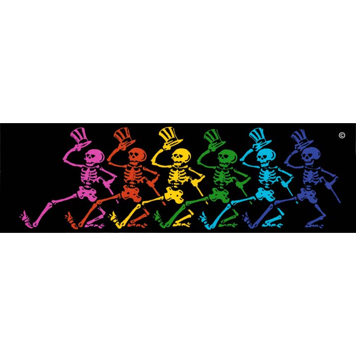 Square Deal Recordings & Supplies - Wholesale Sticker - Sticker - Grateful Dead - Mini Dancing Skeletons - 4.75"