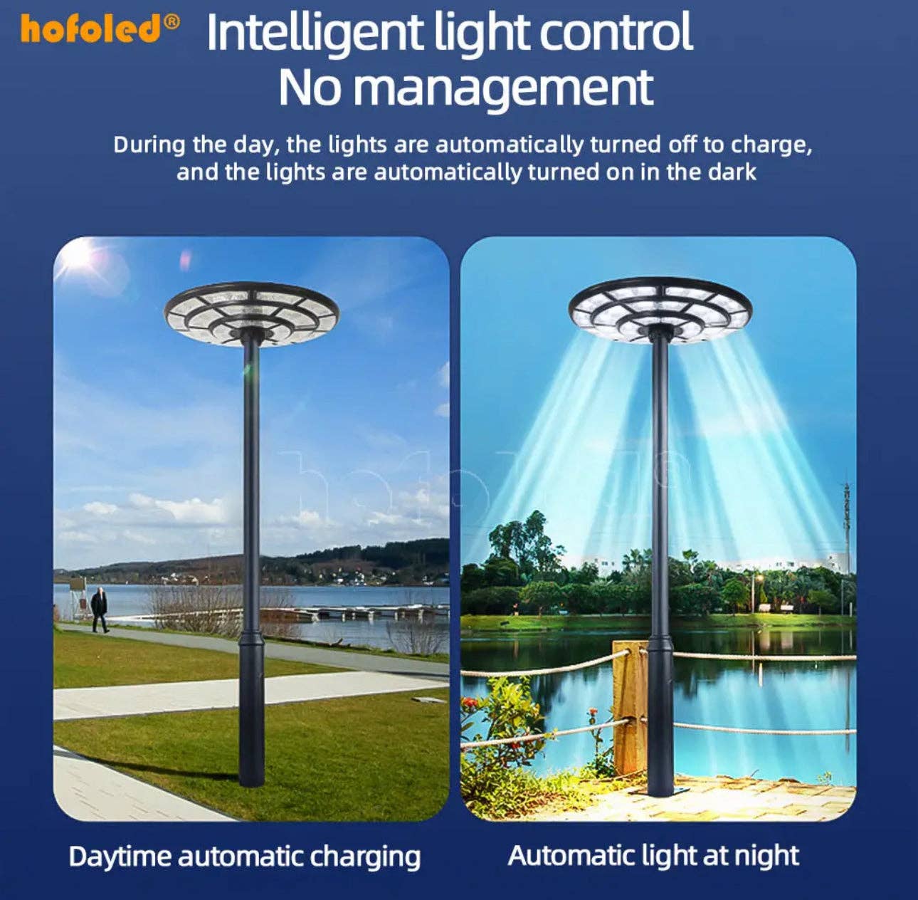 OutdoorSolarOutlet - Wholesale Outdoor/Lawn Light - 2500W Solar Outdoor Light UFO Garden Pole And Wall Street Lights For Home, Yard, Farmhouses with Remote18