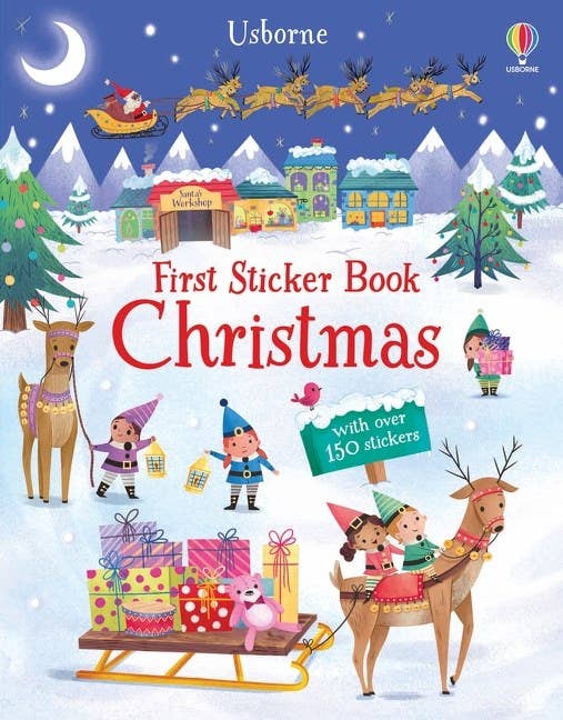 HarperCollins - Wholesale Coloring & Activity Book - Kids & Baby - First Sticker Book Christmas : Usborne0