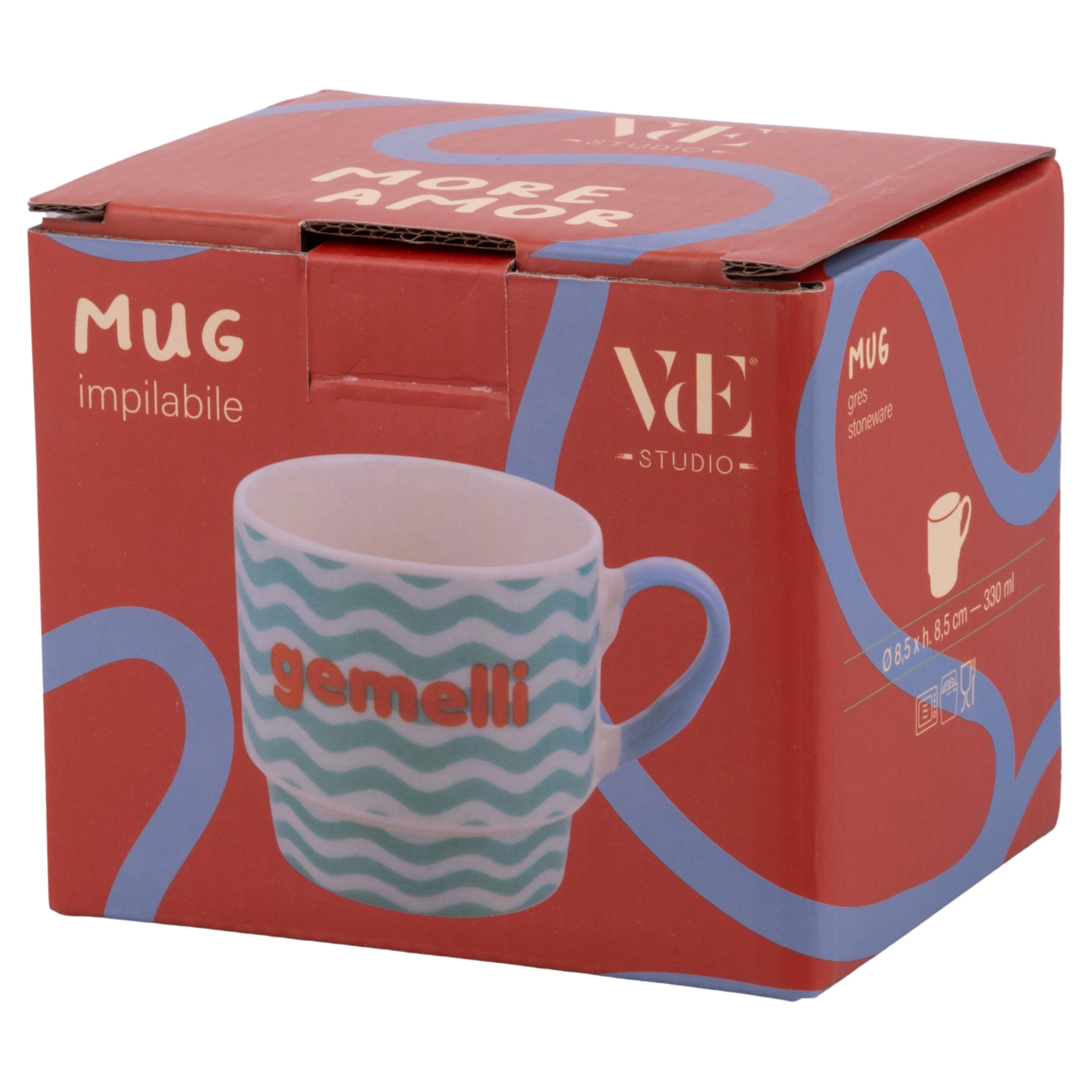 VdE Tivoli 1996 - Wholesale Drinking Glass/Cup - MORE AMOR MUG STACKABLE TWINS 330ML3