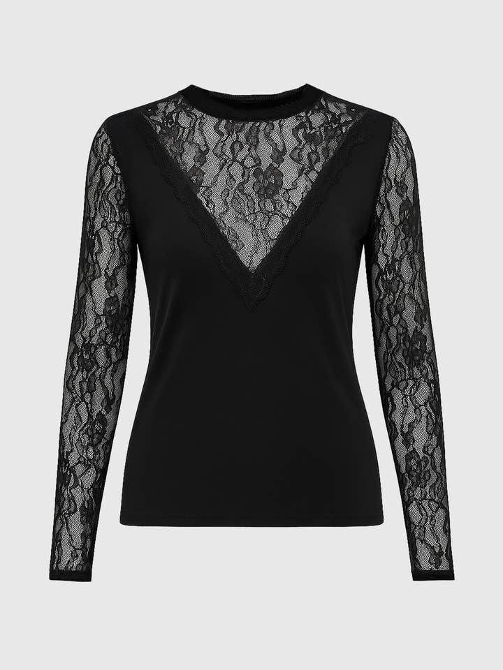 An'ge - Wholesale Blouse - Women's - ADALIDA black T-SHIRT4