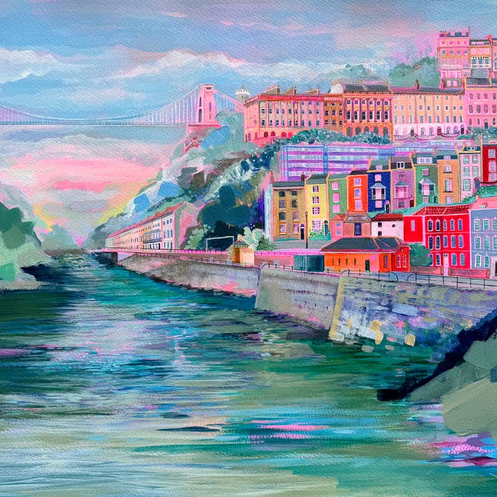 NIEUW! Bristol Print, Clifton Suspension Bridge voor wholesale door The Fine Artist