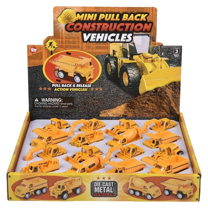 La Luna Bella - Toys - Wholesale Toy car/truck – Child - 2.5" MINI DIE-CAST CONSTRUCTION VEHICLES Car - LLB Toys10
