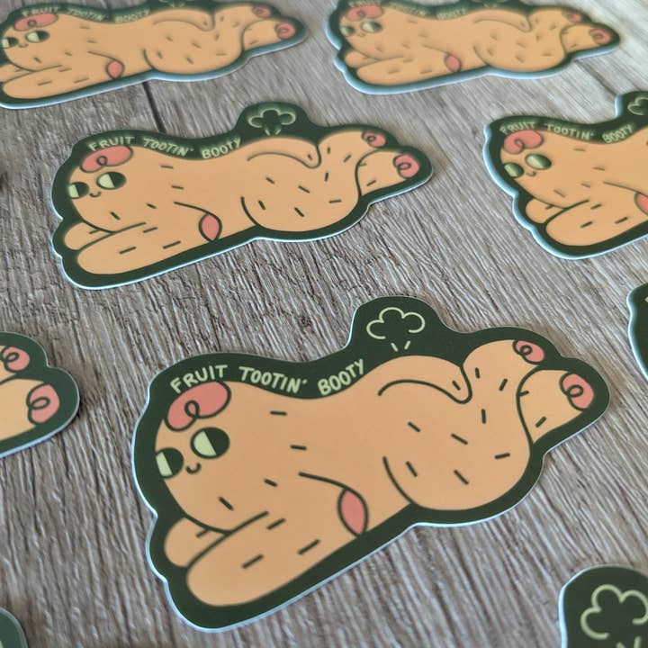 Sadsquatch - Wholesale Sticker - Fruit Tootin Booty - Vinyl Sticker Bigfoot Sasquatch Cryptid