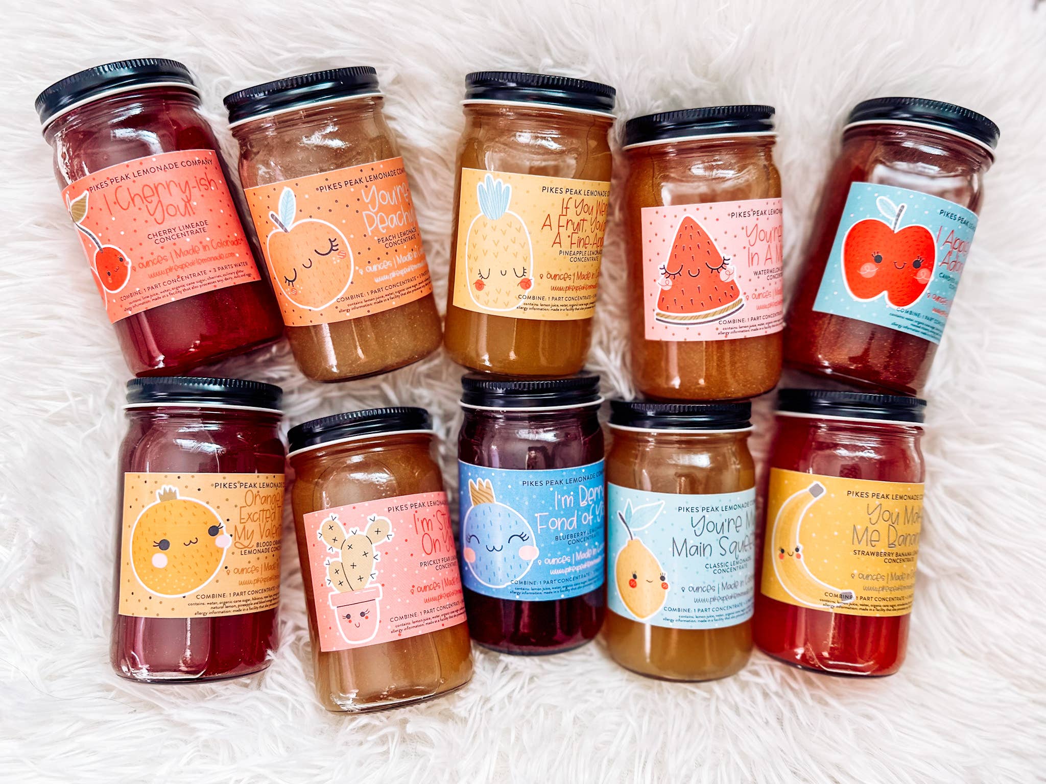 Pikes Peak Lemonade Co. - Vente Préparation pour boisson - Je t'adore absolument 🍎 ! Limonade de pomme d'amour scintillante1