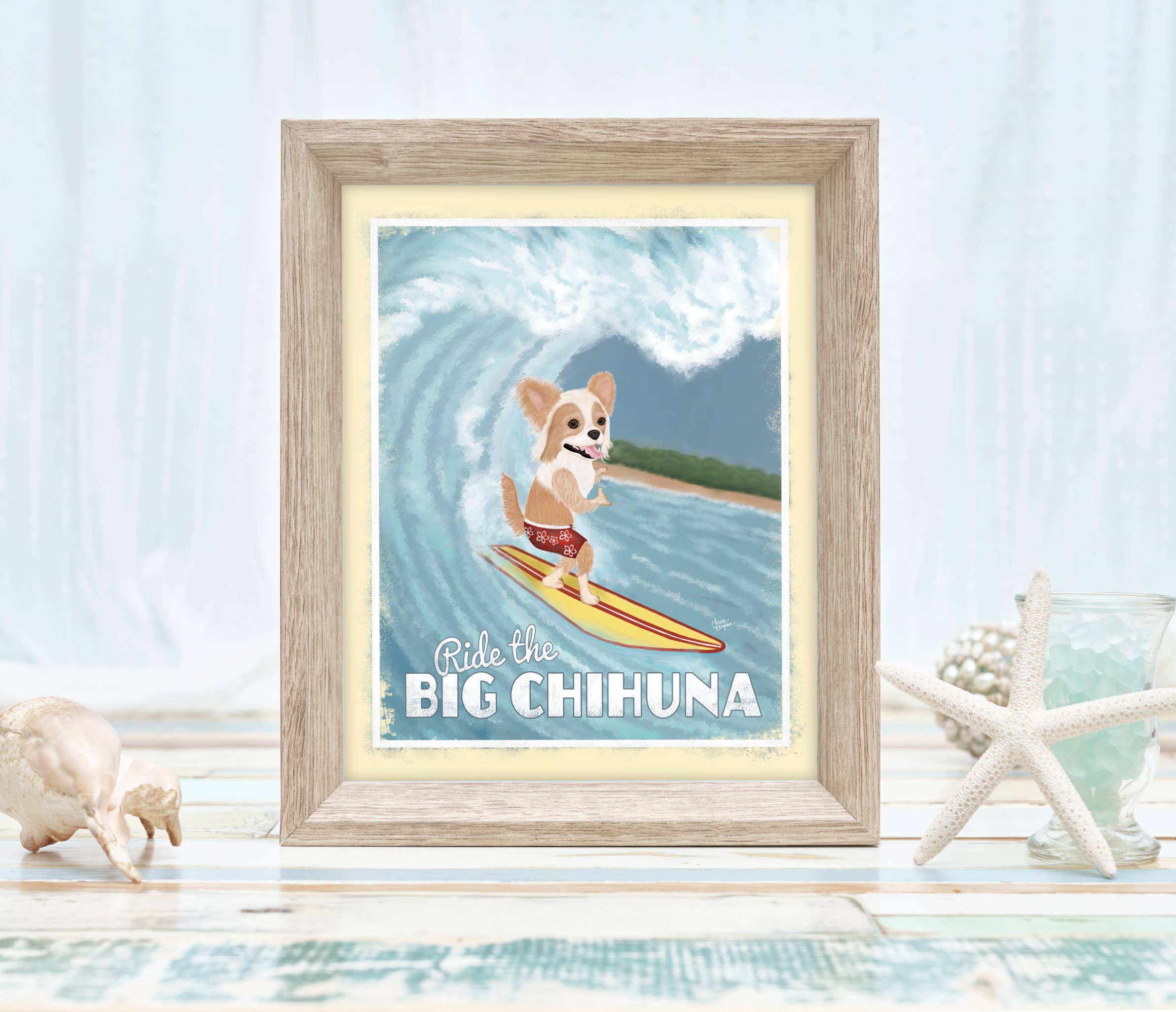 Laura Bergsma Studio – Engroshandel Kunsttryk – Chihuahua Hundekunsttryk, Den store Chihuna4