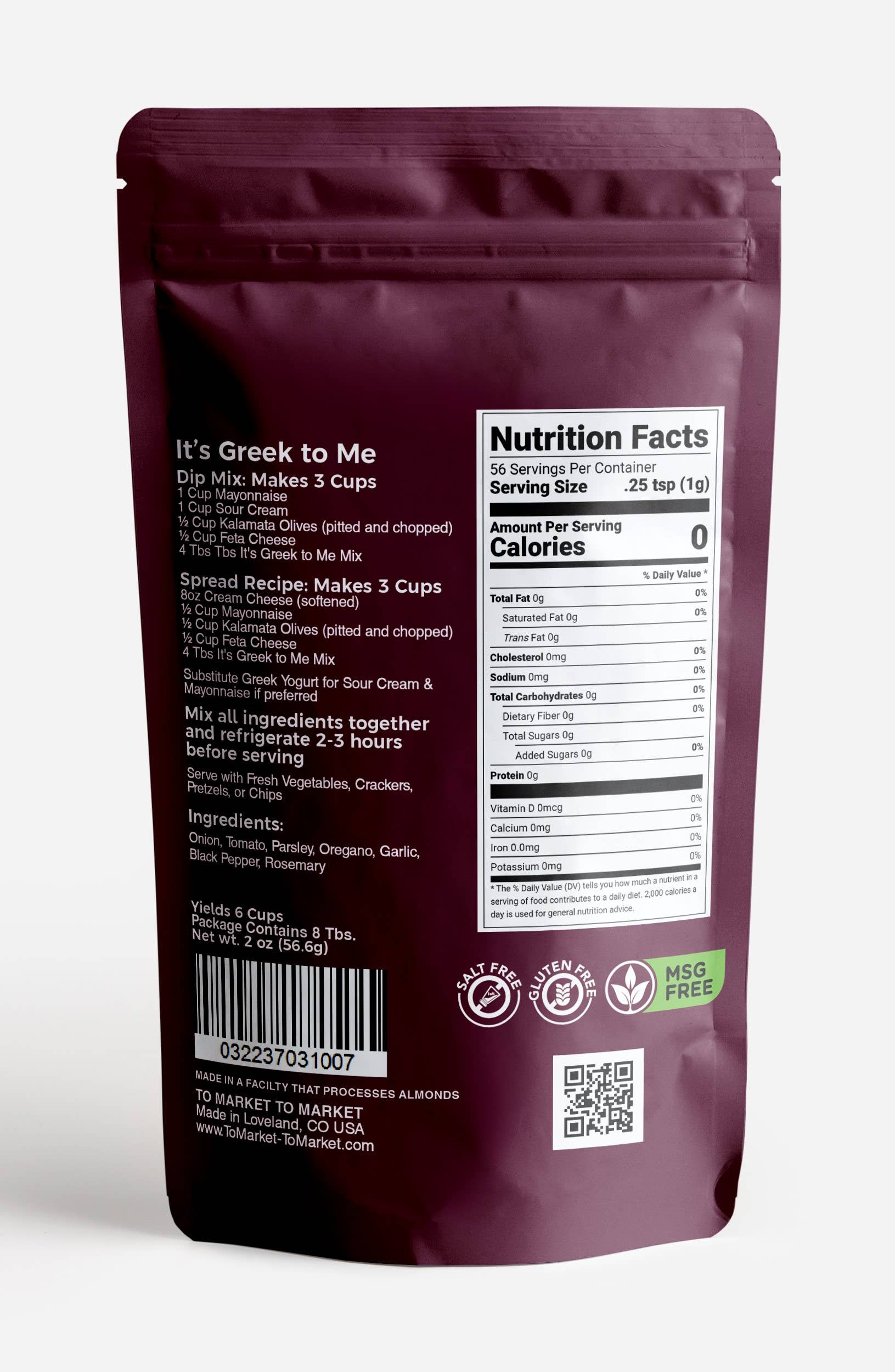 To Market- To Market - Dips & Spreads - Wholesale Dip - It's Greek To Me - Dip Mix2