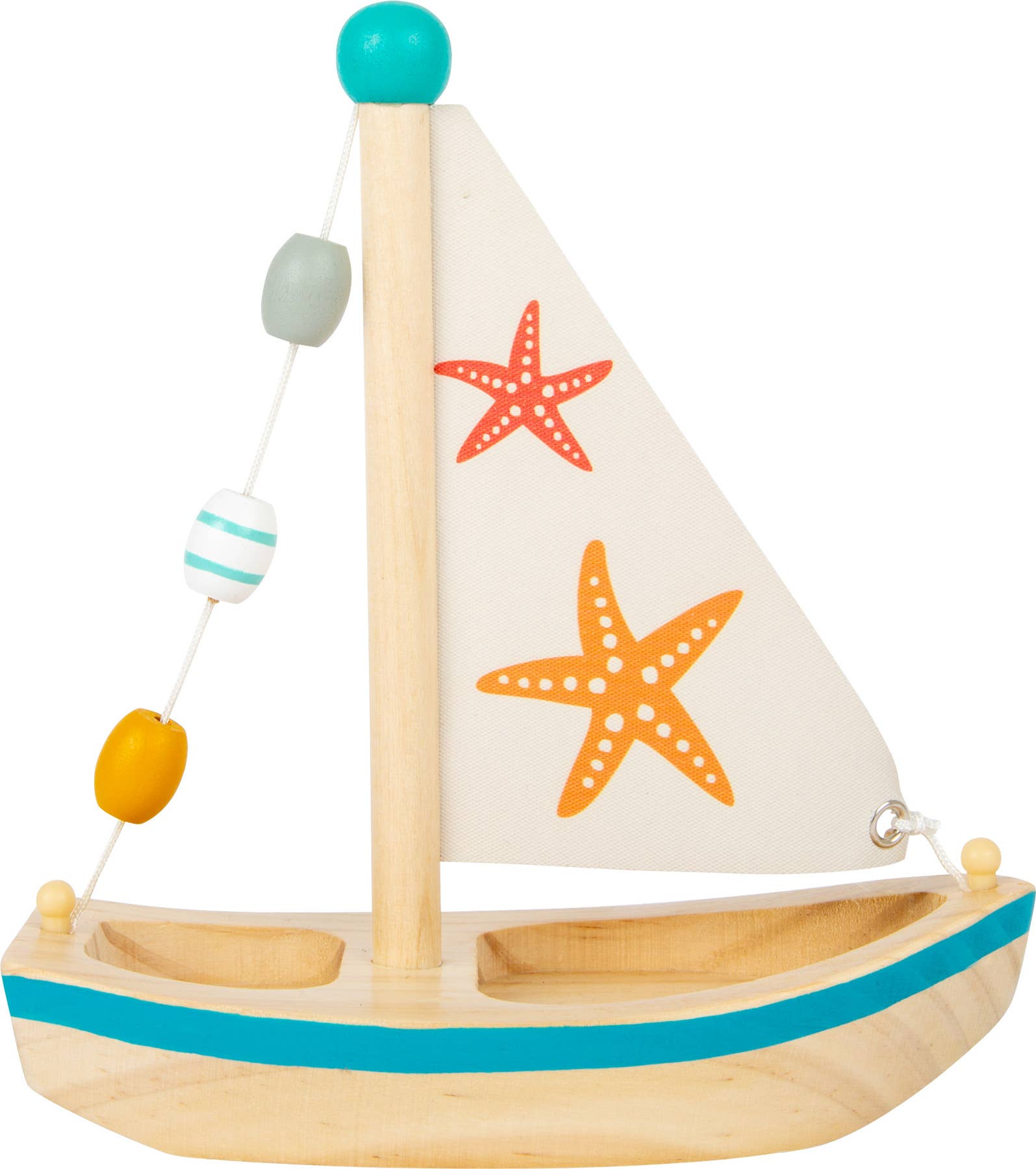 small foot - Wholesale Wood Toy - Kids - Water Toy Sailboat Starfish1