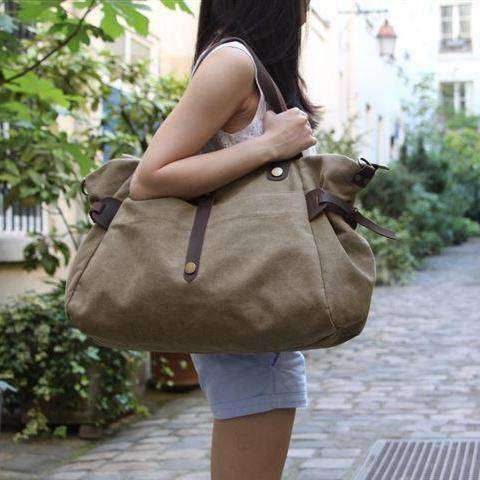 ZEDE PARIS - Wholesale Weekender Bag - Women's - SAINT-LAZARE - Weekend travel sports bag in canvas and leather48