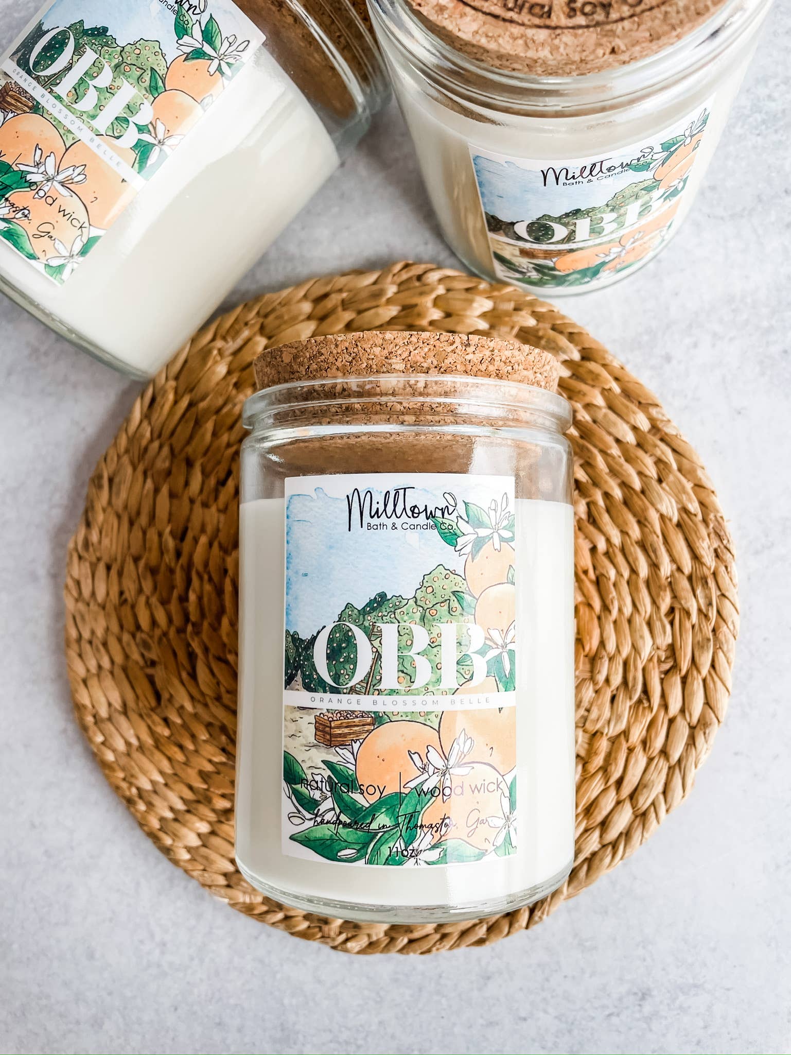 MillTown Bath & Candle Company - Wholesale Jar/Filled Candle - Custom Branded Soy Candle Reorder – Hand-Poured with Your Logo & Label3