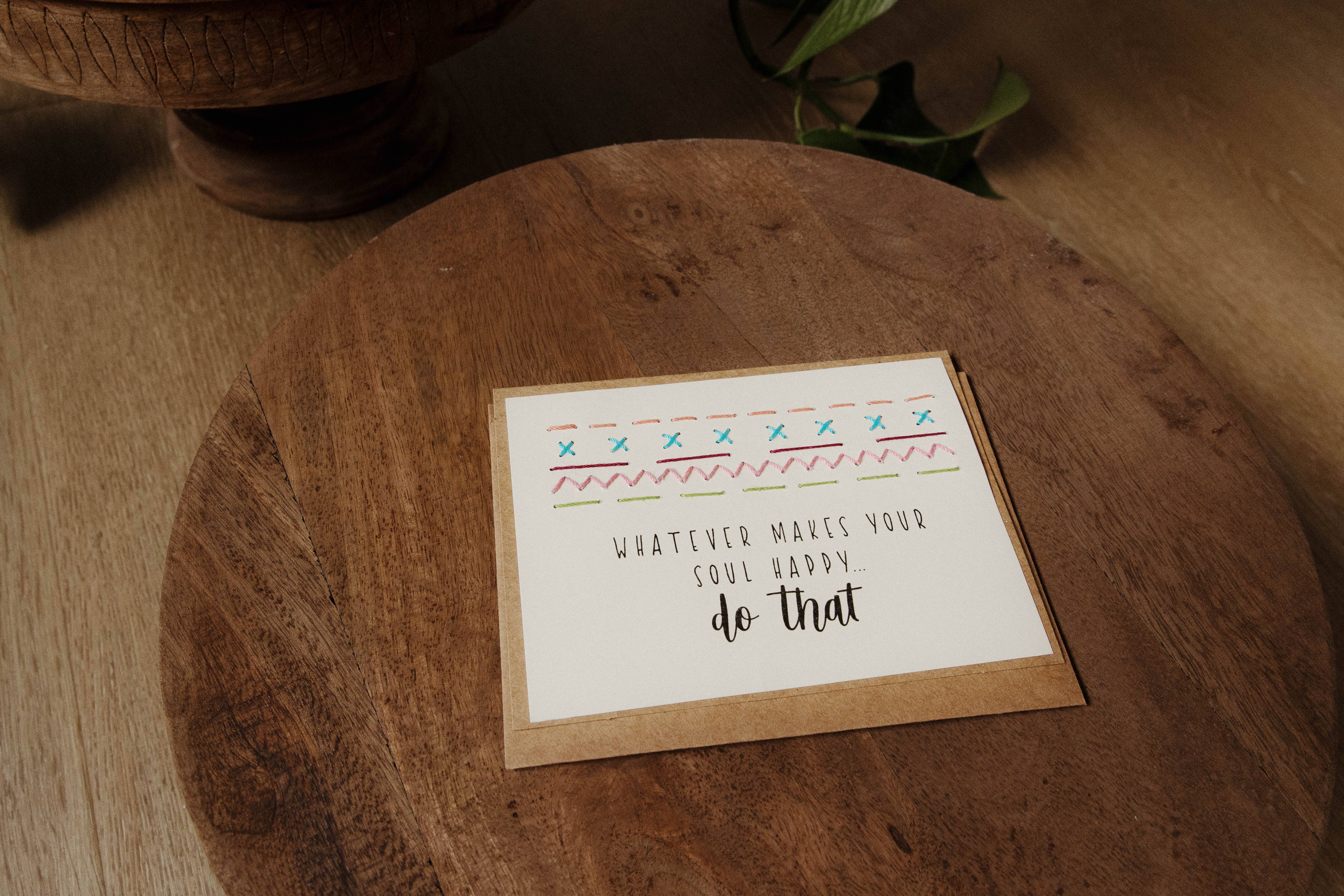 Rosie's Boutique Haiti - Wholesale Everyday Greeting Card - Whatever Makes Your Soul Happy Greeting Cards || Set of 41