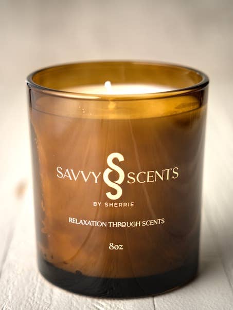 Luxury Scented Candles for wholesale by Savvy Scents by Sherrie
