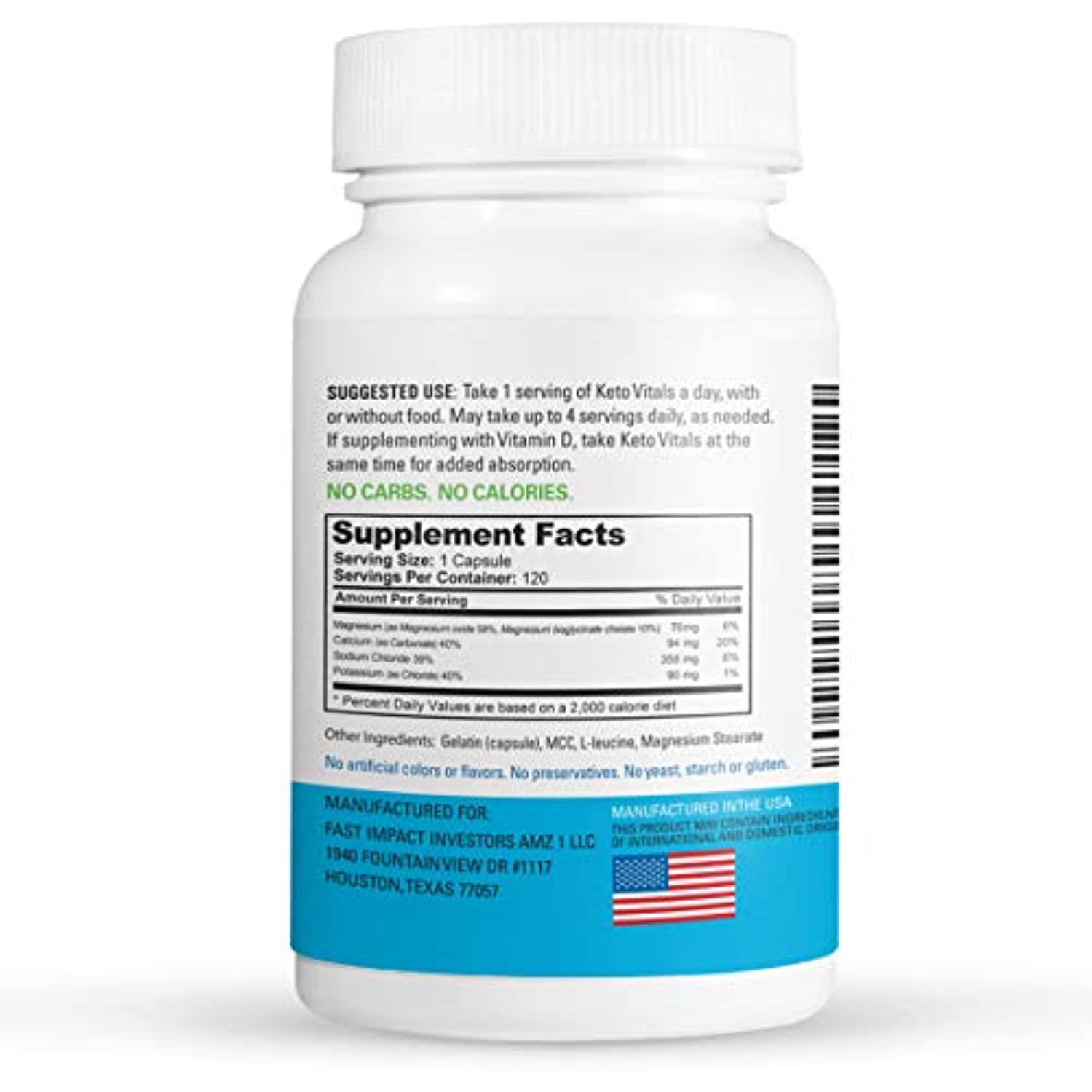 Keto Vitals - Wholesale Oral Supplement/Vitamin - KetoVitals Electrolyte Capsules - 120 Capsules5