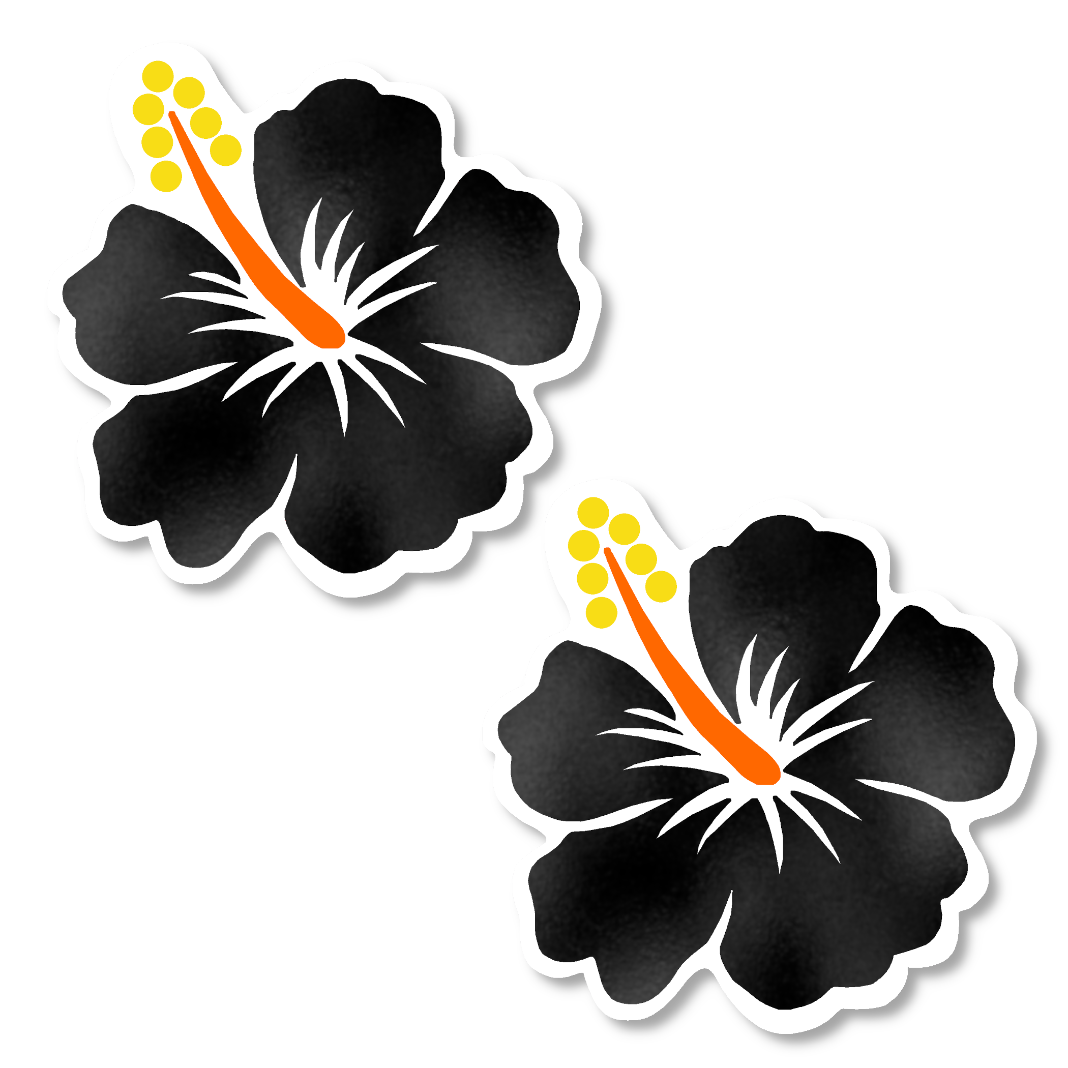 Niptees - Wholesale Nipple Pasties - Women's - Colorful Hibiscus Flower Nipple Cover Pasties 0