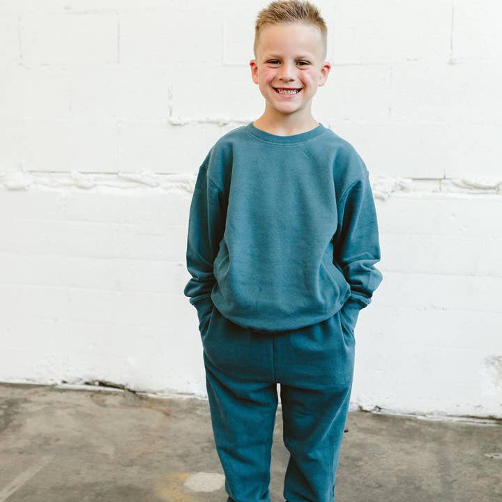 BIG KID FRENCH TERRY SWEATSUIT SET | HUDSON for wholesale by goumikids