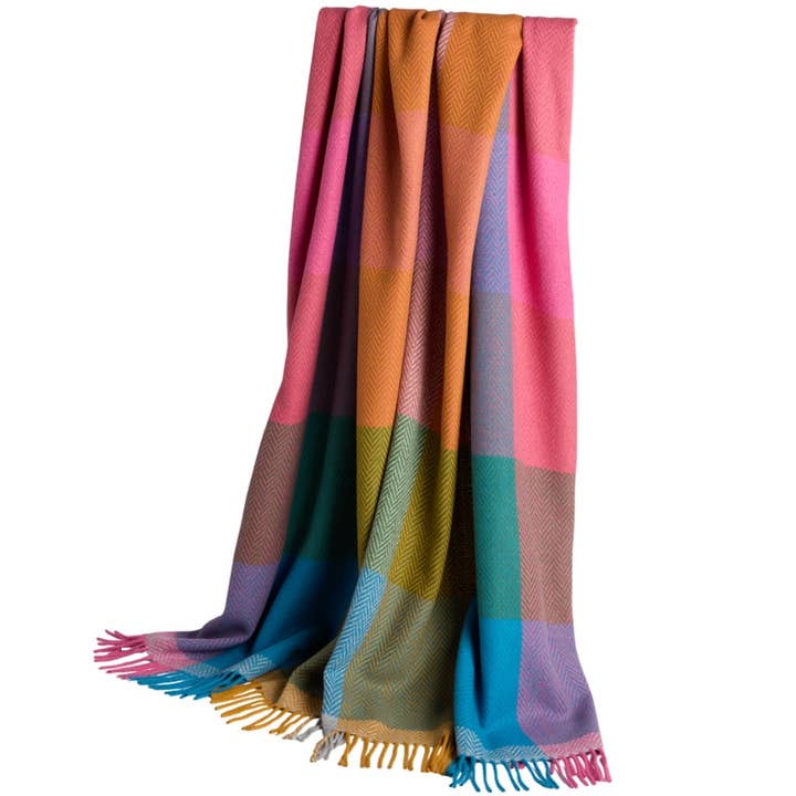 Foxford Deel Cashmere en Lamswol Deken voor wholesale door FOXFORD