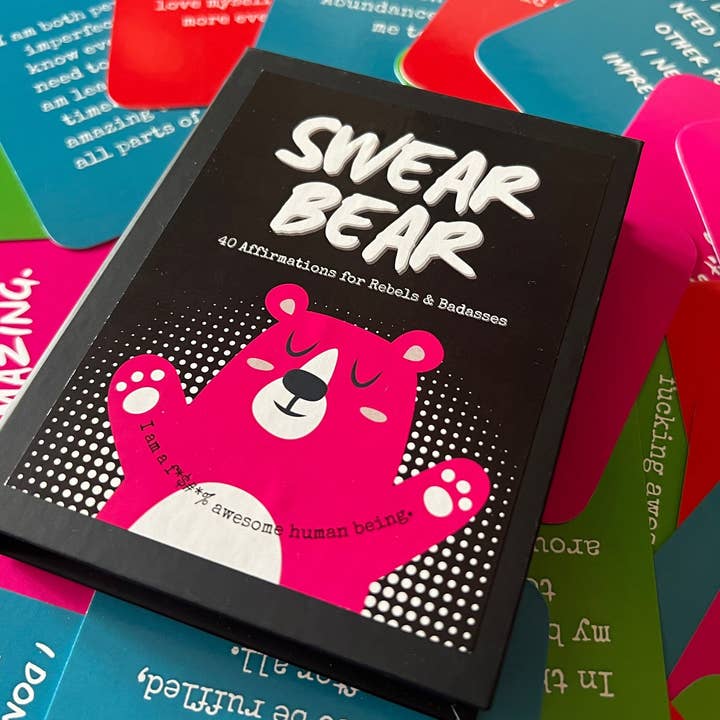 Swear Bear Affirmation Card Deck for wholesale by More Joy Better Life