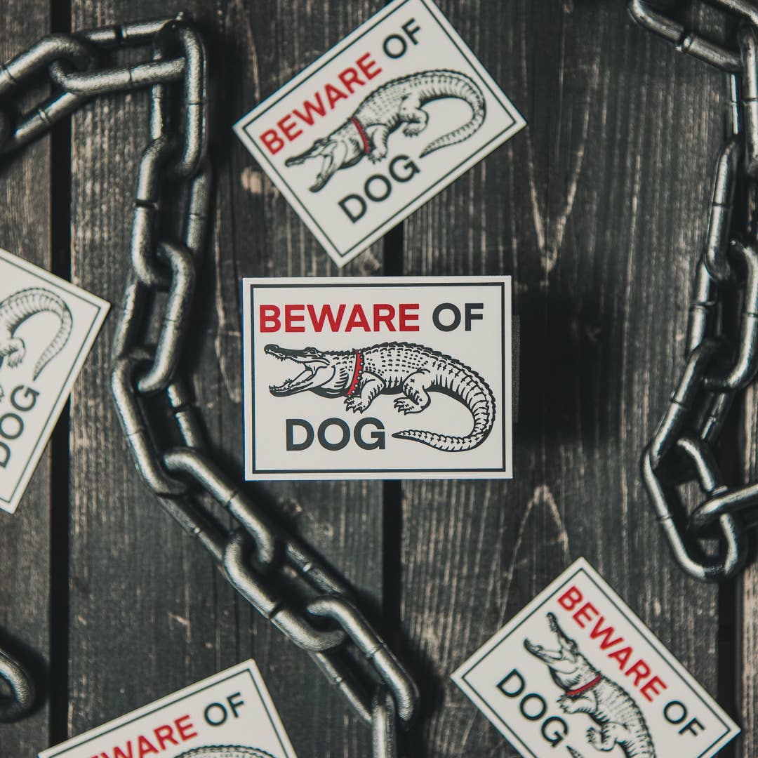 Freehand Goods - Wholesale Sticker - Beware of Dog Sticker4