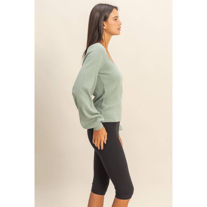 HYFVE - Wholesale Shirt - Women's - Square Neck Balloon Sleeve Top15