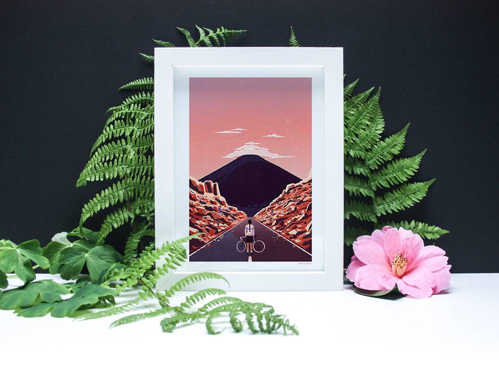 Papio Press - Wholesale Art Print - Ascent Cycling Artists Print Wall Art1