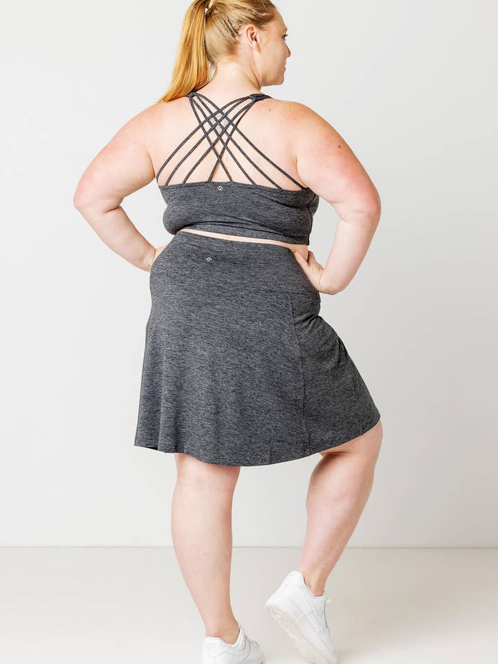 Superfit Hero - Wholesale Skort - Women's - SuperSoft Skort - Heather Gray2