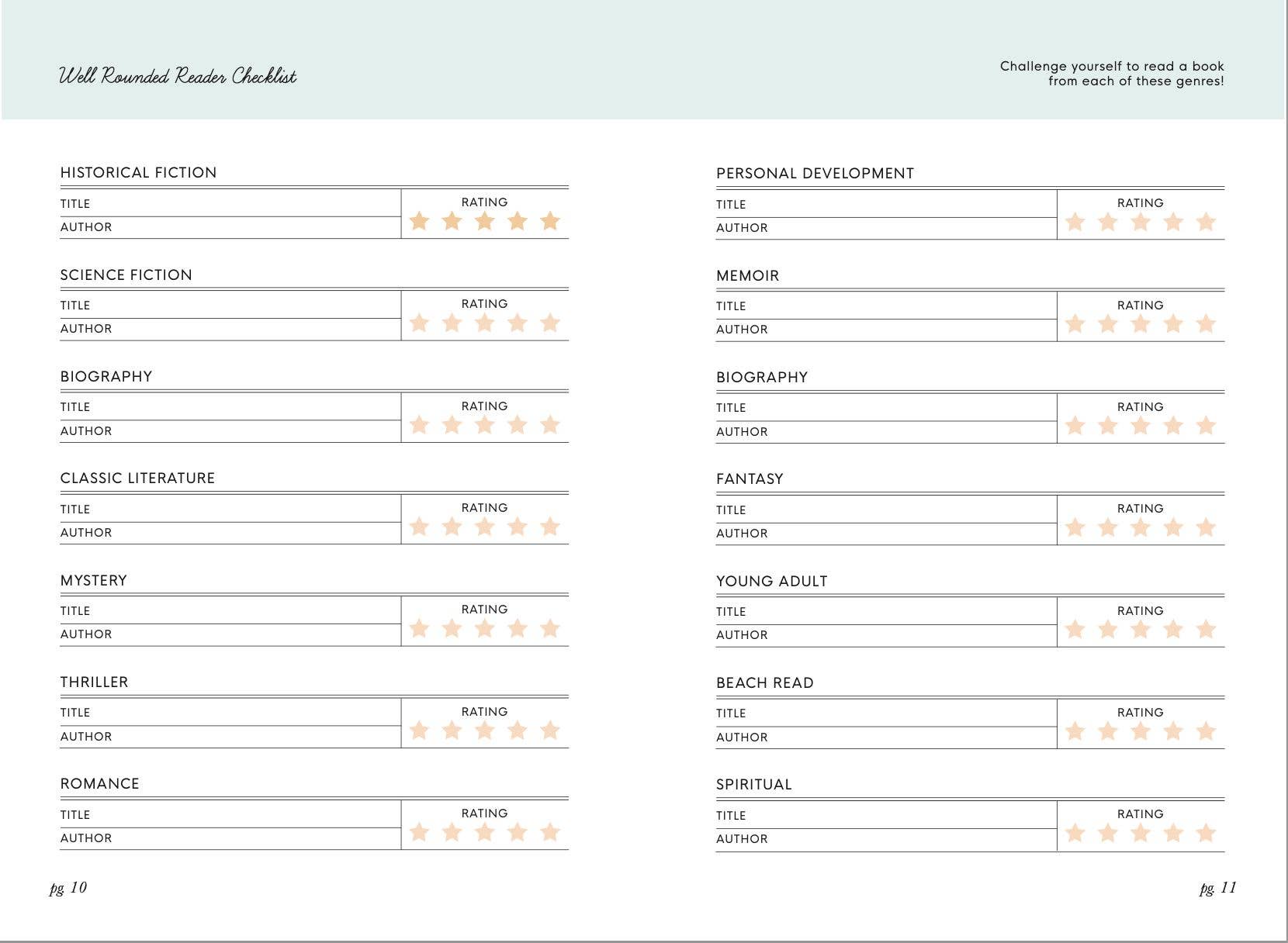 Paper Peony Press - Wholesale Journal/Diary - Reading Journal for Teens: For the Love of Books6