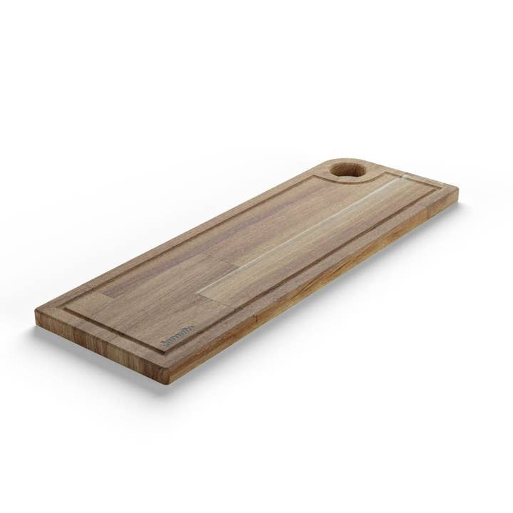 Jomafe - Wholesale Cutting board - Rectangular Juice Grooved Rustic Board 50x17cm