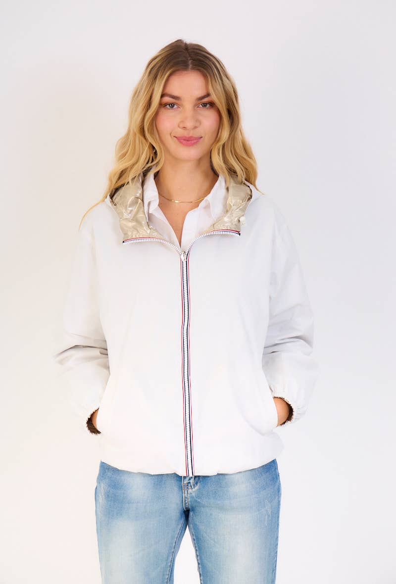 Escandelle Paris - Wholesale Parka - Women's - Short Reversible Waterproof Solid Parka12