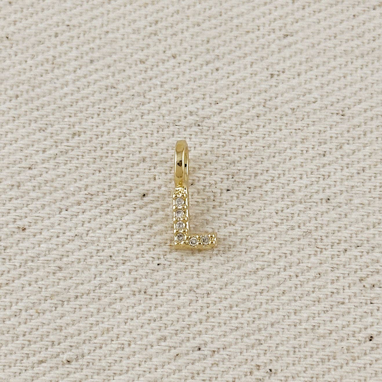 GoldFi – wholesale Individual charm/pendant – 18k Gold filled  Micro CZ Initial Letter Charm13