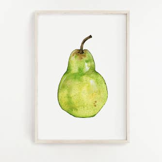 Pear Print for wholesale by Jennie Kilcup Watercolors
