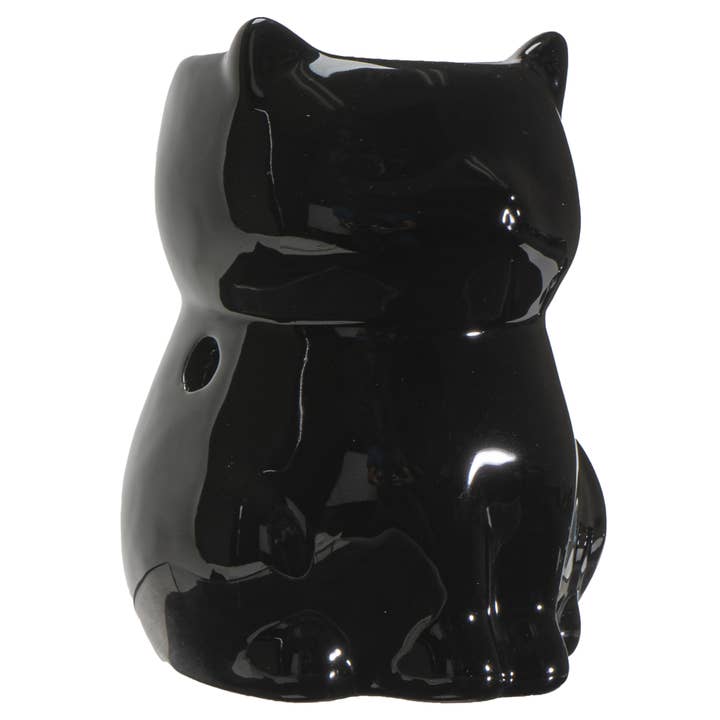 Pacific Trading - Wholesale Oil Warmer - Shiny Black Cat Oil Burner4