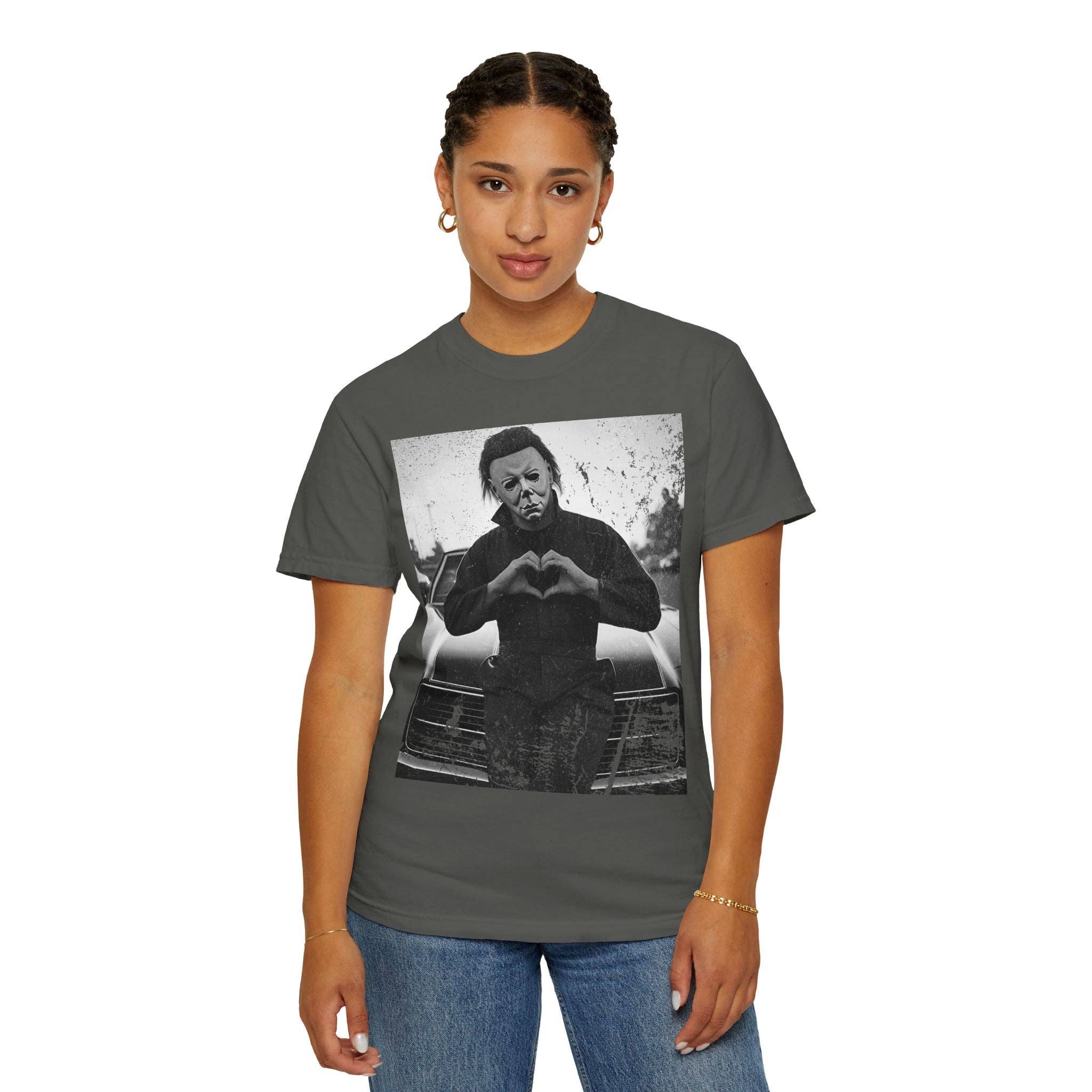 KILLER RETRO - Wholesale Screen Printed T-Shirt - Unisex - Retro Michael Myers Vintage T-shirt.5