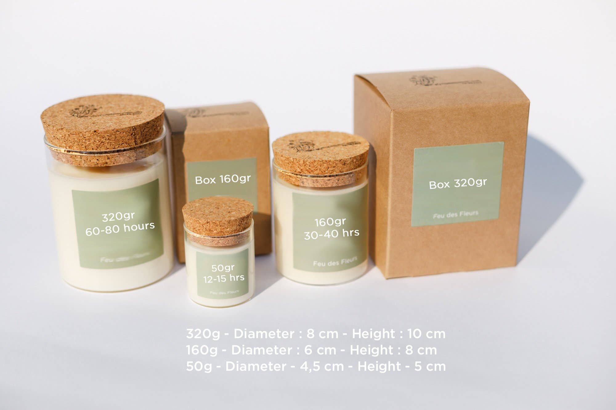 Feu des Fleurs - Wholesale Jar/Filled Candle - Candle The Cloud - 320gr5