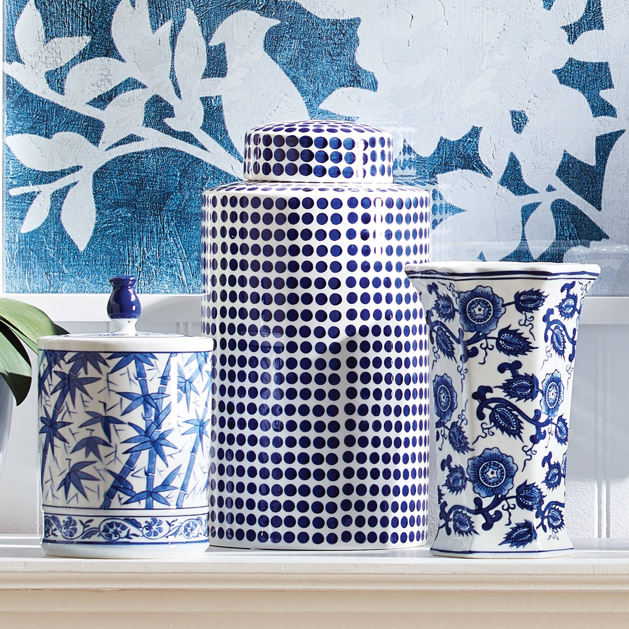 Napa Home & Garden - Wholesale Decorative Jar - Barclay Butera Dover Dot Jar Small1