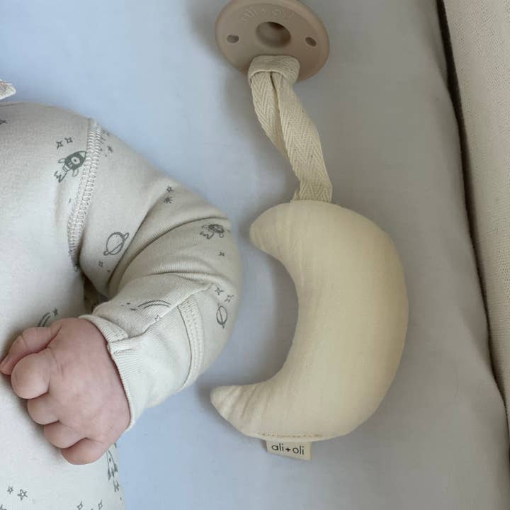 Ali+Oli - Wholesale Pacifier - Baby - Pacifier Set Round (Taupe & Mist)