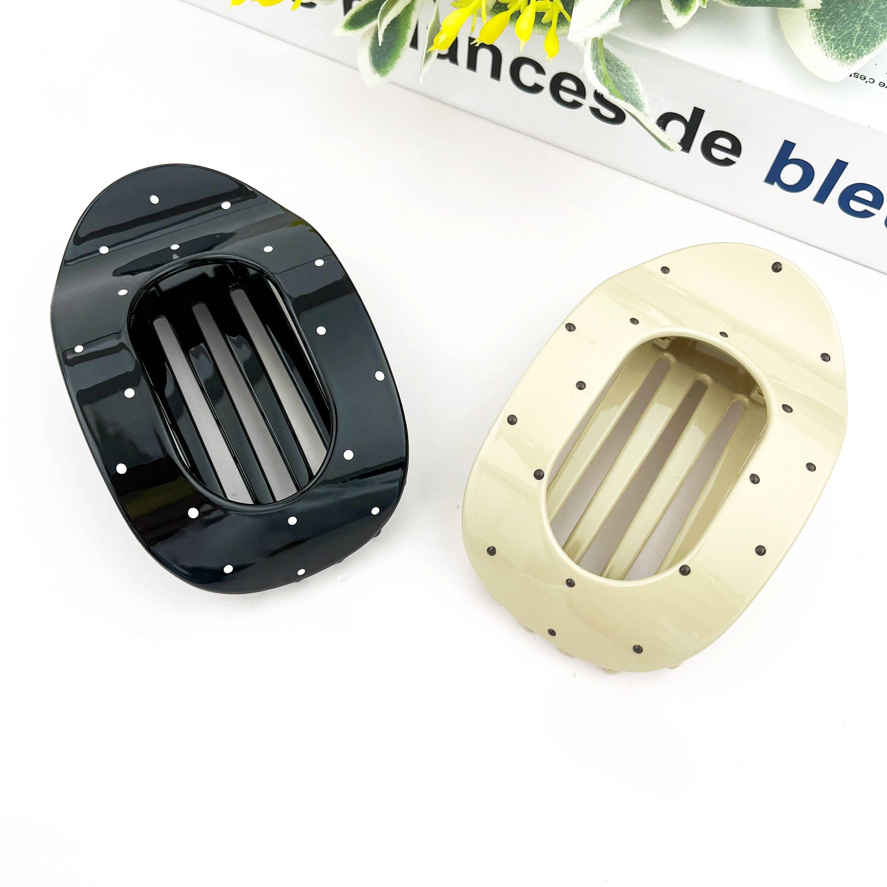 TheDivaSoap - Wholesale Hair Clip - Women's - Polka Dot Solid Color Flat Clip7