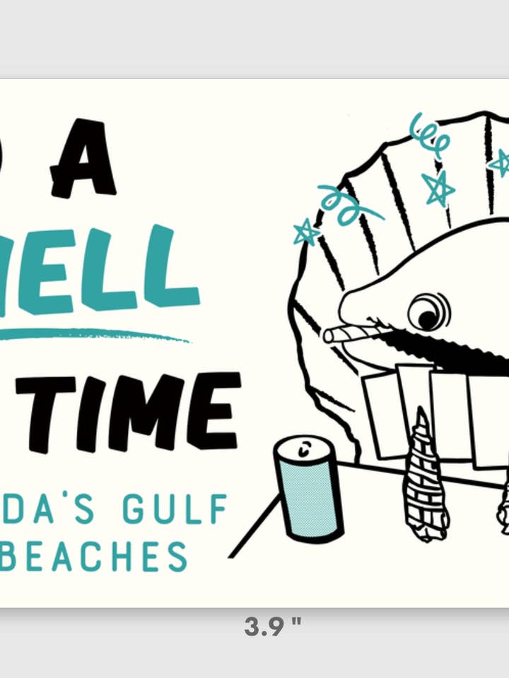 Shell of a Time Sticker for wholesale by 5801 Print House