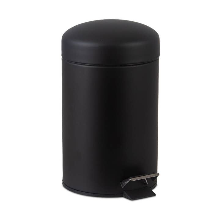 Svart badrumspapperskorg med pedal för wholesale av Andrea House